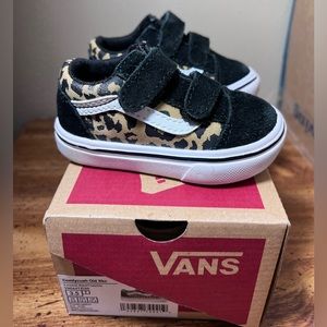 Vans toddler size 3.5 leopard sneakers